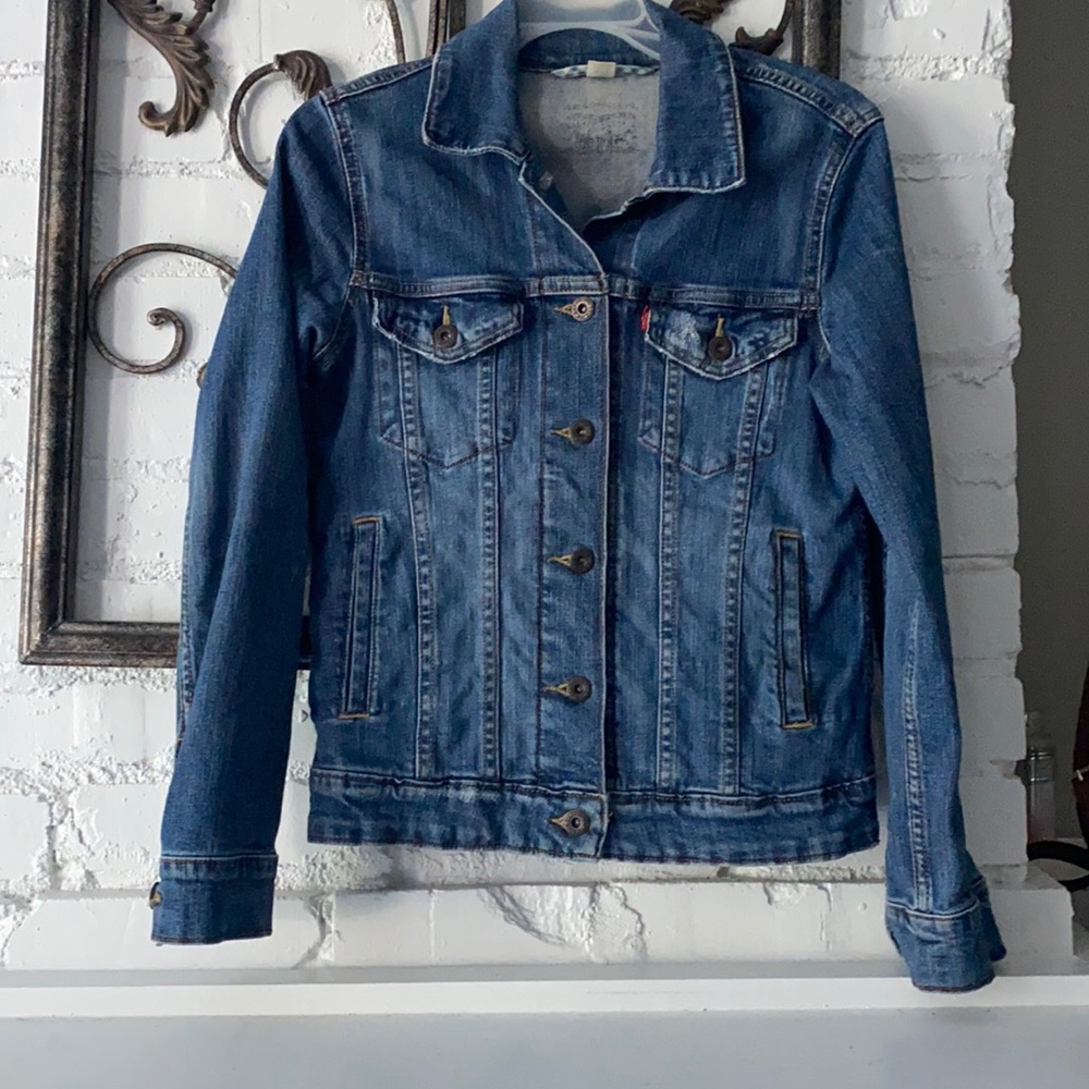 Dark distressed Levi’s Demi Jacket